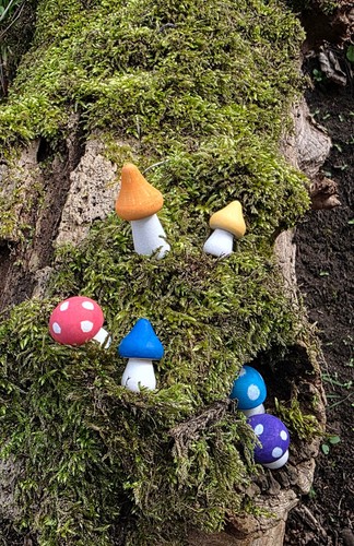 Small hand painted wooden