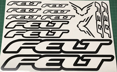 Felt cycling stickers decals - felt,