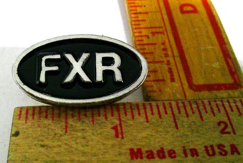 Harley fxr pin biker - "fxr", vintage