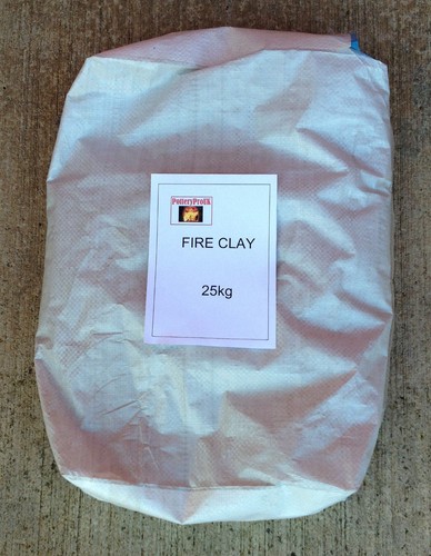 25kg bag powdered fire clay - of,