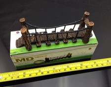 Model Railway Layout N Gauge 1:150 Wooden Suspension Bridge Drawbridge QL005