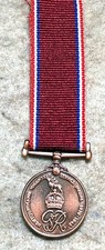 Miniature Newfoundland Volunteers Service medal 1939-1945
