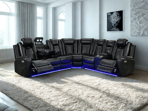 Electric recliner corner sofa - recliner,