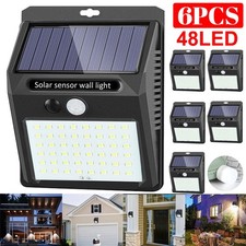 6Pack Solar Sensor LED Flood