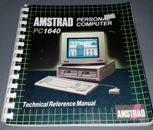 Amstrad 1640 technical - pc,