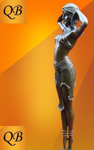 Art deco bronze figurine - deco,