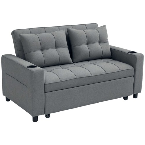 Homcom seater pull out - seater, sofa