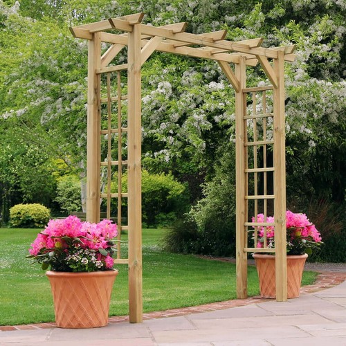 Wooden garden arch outdoor - wooden,
