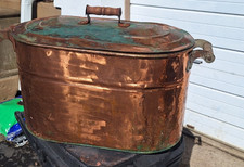 Antique Copper Boiler Wash Tub