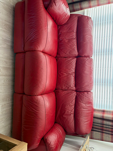 Furniture village red - village, leather
