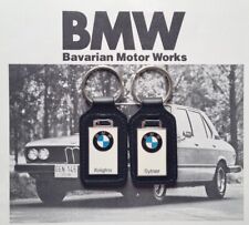 Two Genuine BMW Keyrings dealer key ring key chain Leather 1 2 3 4 5 6 series 