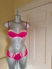 BNWT LA SENZA PINK SATIN/LACE