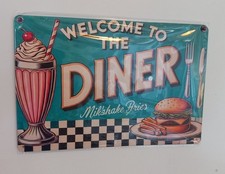 American Diner Metal  Wall