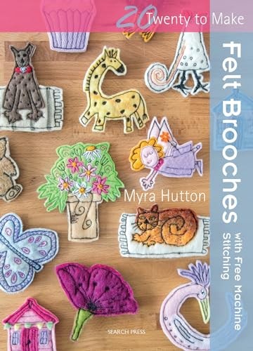 Felt brooches with free - felt,