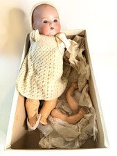 Adorable Antique German Armand Marseille Bisque 351 Baby Doll For Restore 13”
