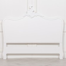 French White 5ft King Size Headboard