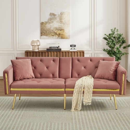 Velvet sofa bed 174cm - sofa,