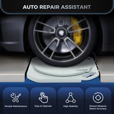 2X Wheel Alignment Turntable Turn Plates with Transition Bridge & Thrust Block