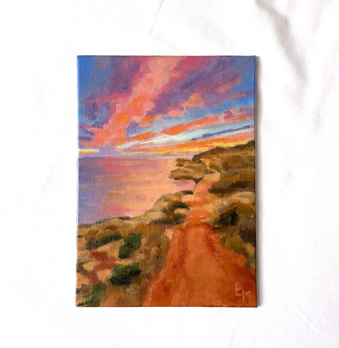 Original landscape oil - original,