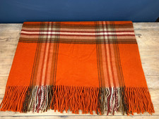 VINTAGE ORANGE BROWN WOOL