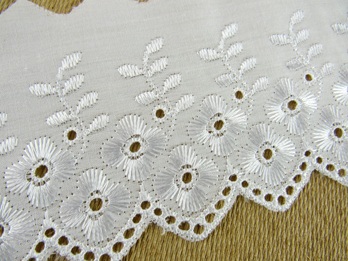 Broderie anglaise fabric lace - broderie,
