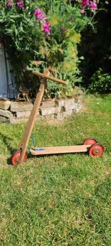 Retro wooden kids scooter - kids, /