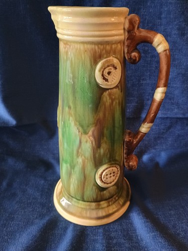 English majolica tankard - english,