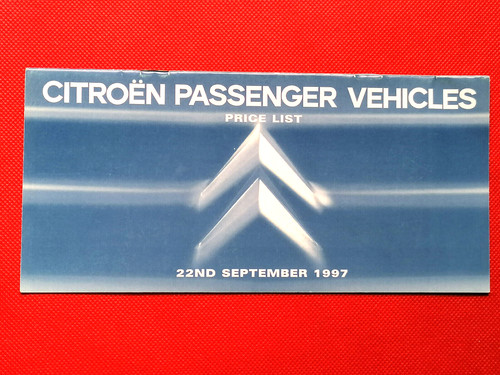 1997 citroen price list - price,