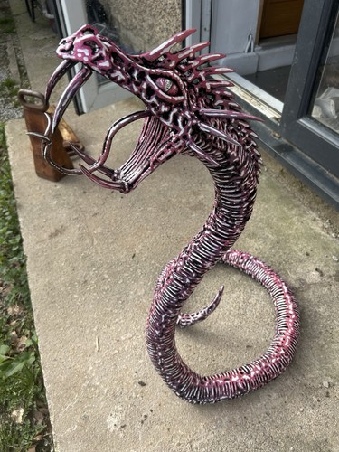 Steel serpent snake dragon - steel, serpent/snake/dragon