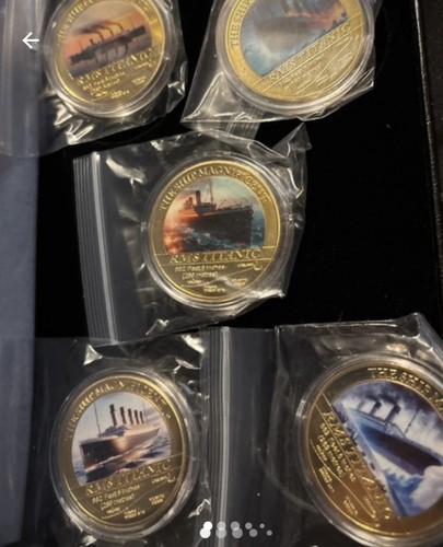 Titanic souvenir coins - titanic,