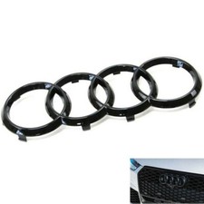 Audi Gloss Black Front Audi Badge Rings Audi Q2 Q3 Q4 Q5 Q7 Q8   285MM
