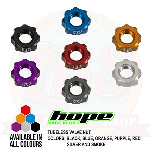 Hope tubeless valve stem - hope, nut