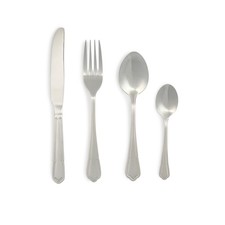 Salter Cutlery Set 24 Piece Richmond 6 Person Settings Stainless Steel Silver