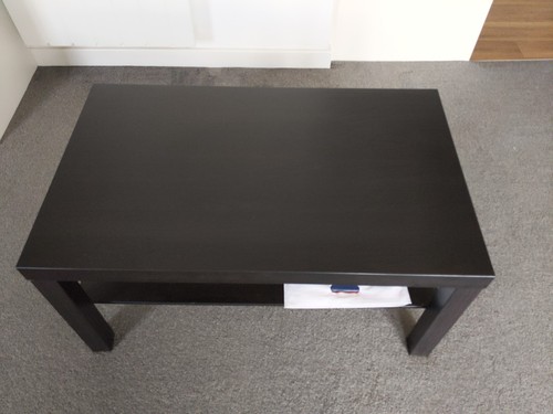 Ikea black coffee table with - table,