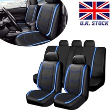 Black + Blue Car Seat Covers