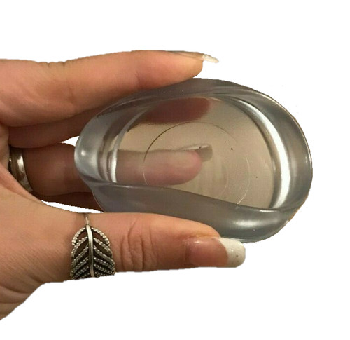 Small clear rubber - rubber, castor