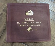 Verdi "Il Trovatore" Opera in 4 Acts. 15x Gramophone Records His Master's Voice 