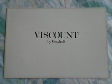 Vauxhall Viscount brochure Oct 1969 UK market large format ref 1880