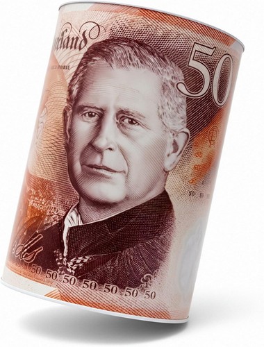 Large 22cm 15cm money tin - large,