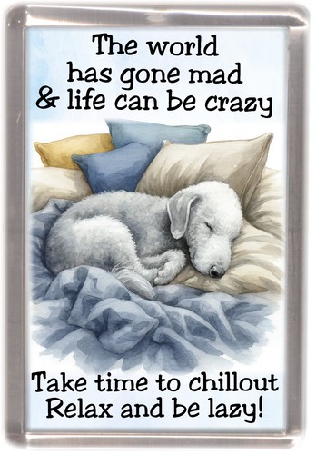 Bedlington terrier dog fridge - terrier,