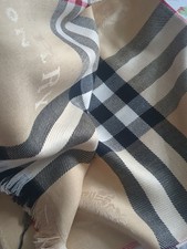 Burberry silk/cashmere scarf