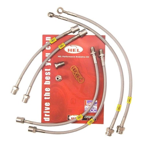 Stainless braided brake lines - brake,