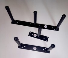 wall mounted weight plate storage racks (sold separately)