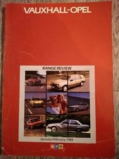 VAUXHALL OPEL Nova Chevette Cavalier Manta Carlton Senator Monza Brochure 1984