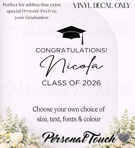 Personalised graduation vinyl - graduation,