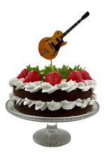 Jazz Guitar Cake Topper - Guitar Cake Toppers - Guitar Decoration G7CT