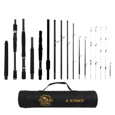 X Series Travel Fishing Rod Combo – Compact, Multi-Tip, Fresh/Saltwater