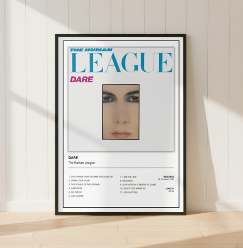 The human league dare print - league,