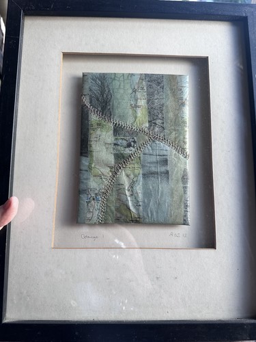 Vintage framed mixed media - vintage,