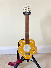 Rare Daisy Rock Yellow Flower Short Scale Electric Guitar